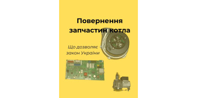 Повернення запчастин до газових котлів: що говорить закон України